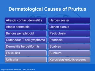 Chronic pruritus - linkages between skin & psyche, current treatment ...