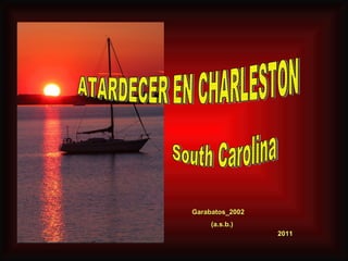 ATARDECER EN CHARLESTON Garabatos_2002 (a.s.b.) 2011 South Carolina 