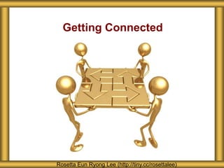Getting Connected
Rosetta Eun Ryong Lee (http://tiny.cc/rosettalee)
 