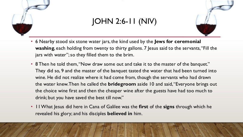 Water Into Wine (John 211) Bible Study A (Messianic) Taste of What…