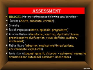 Ataxia diagnosis and assessment | PPT