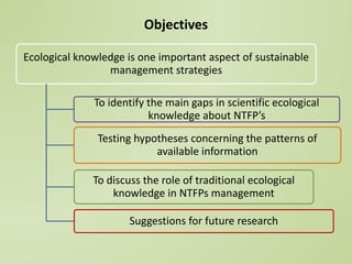 Not by scientists alone: scientific (dis) information and the contribution of traditional ecological knowledge to forest management