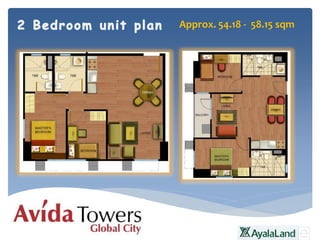 Approx. 54.18 - 58.15 sqm
 