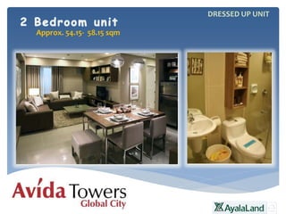 DRESSED UP UNIT
Approx. 54.15- 58.15 sqm
 