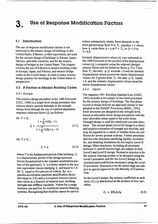 Atc 19 structural response modification factor by applied technology ...