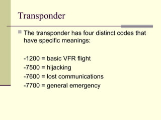 AIR TRAFFIC CONTROL COMMUNICATION POWERPOINT PRESENTION | PPT