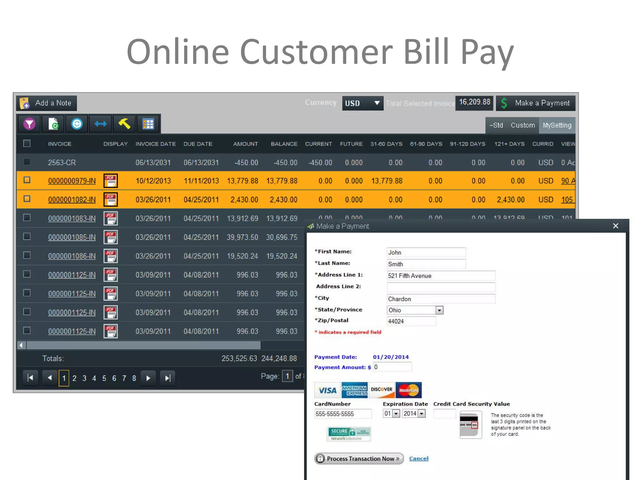Online Customer Bill Pay

 