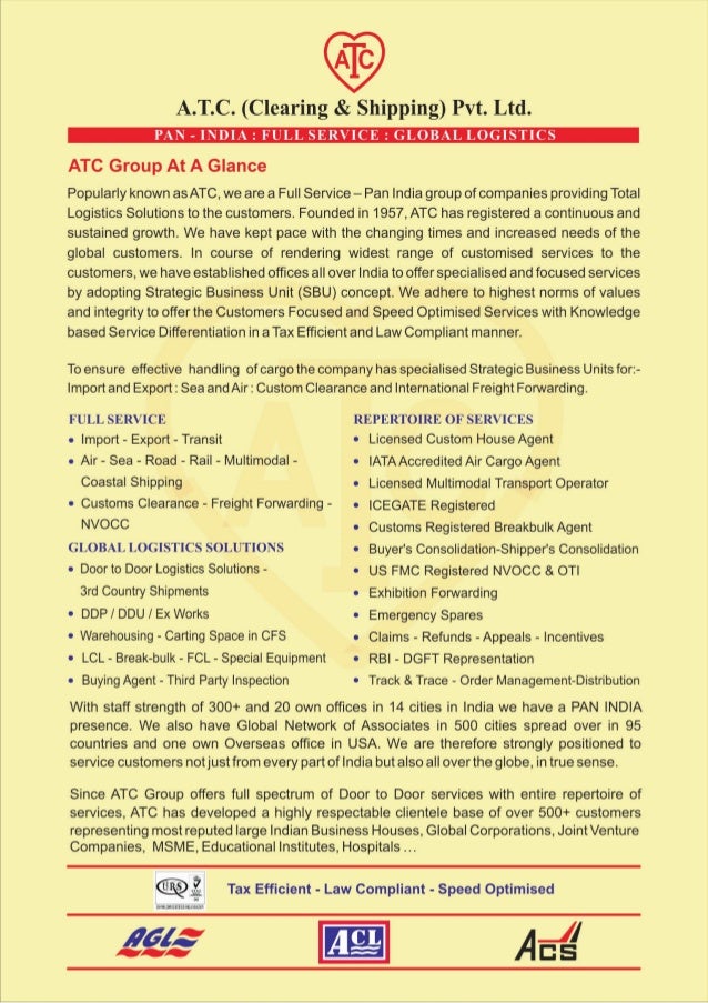 ATC Group Leaflet