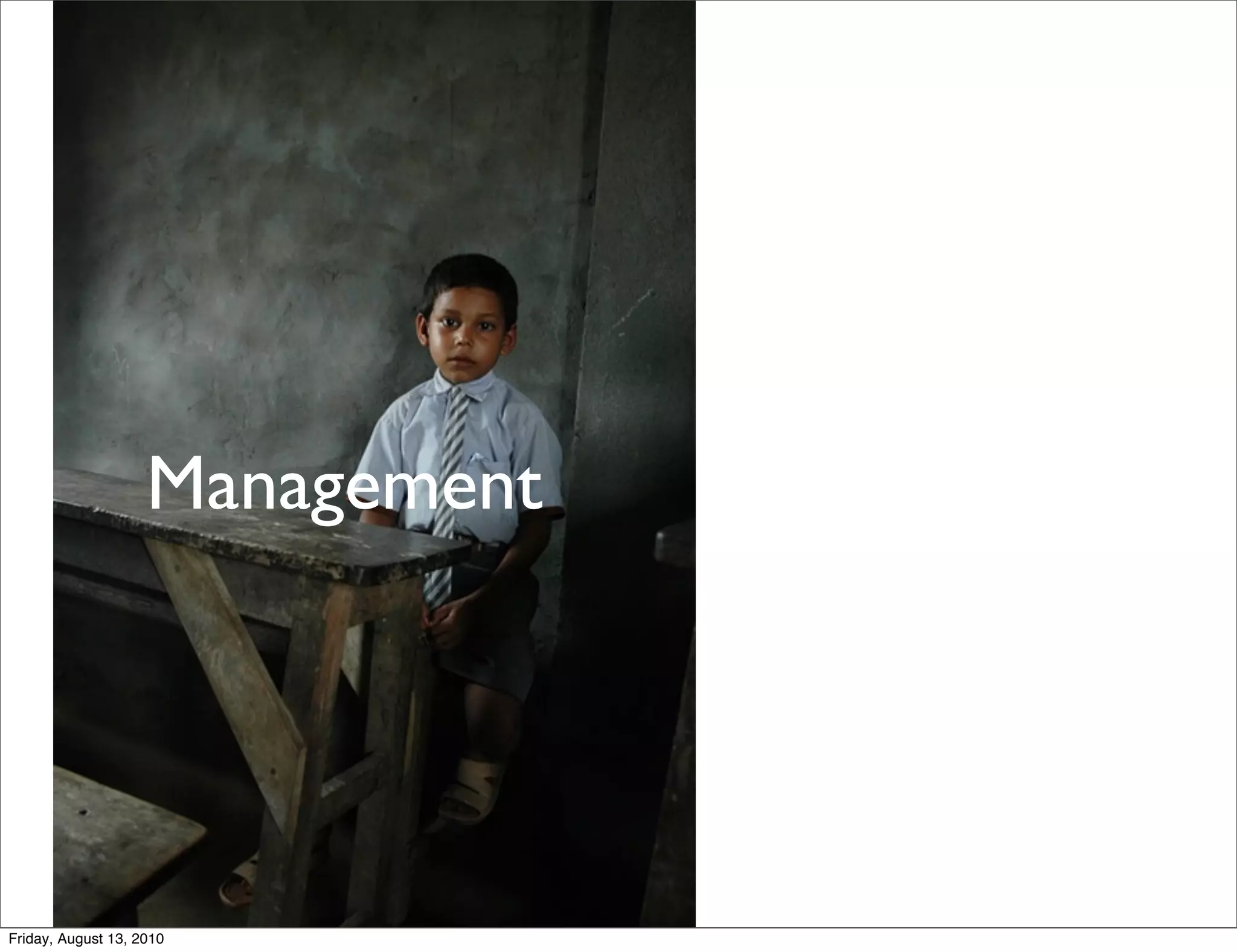 Management




Friday, August 13, 2010
 