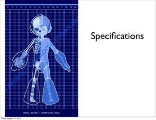 Speciﬁcations




Friday, August 13, 2010
 