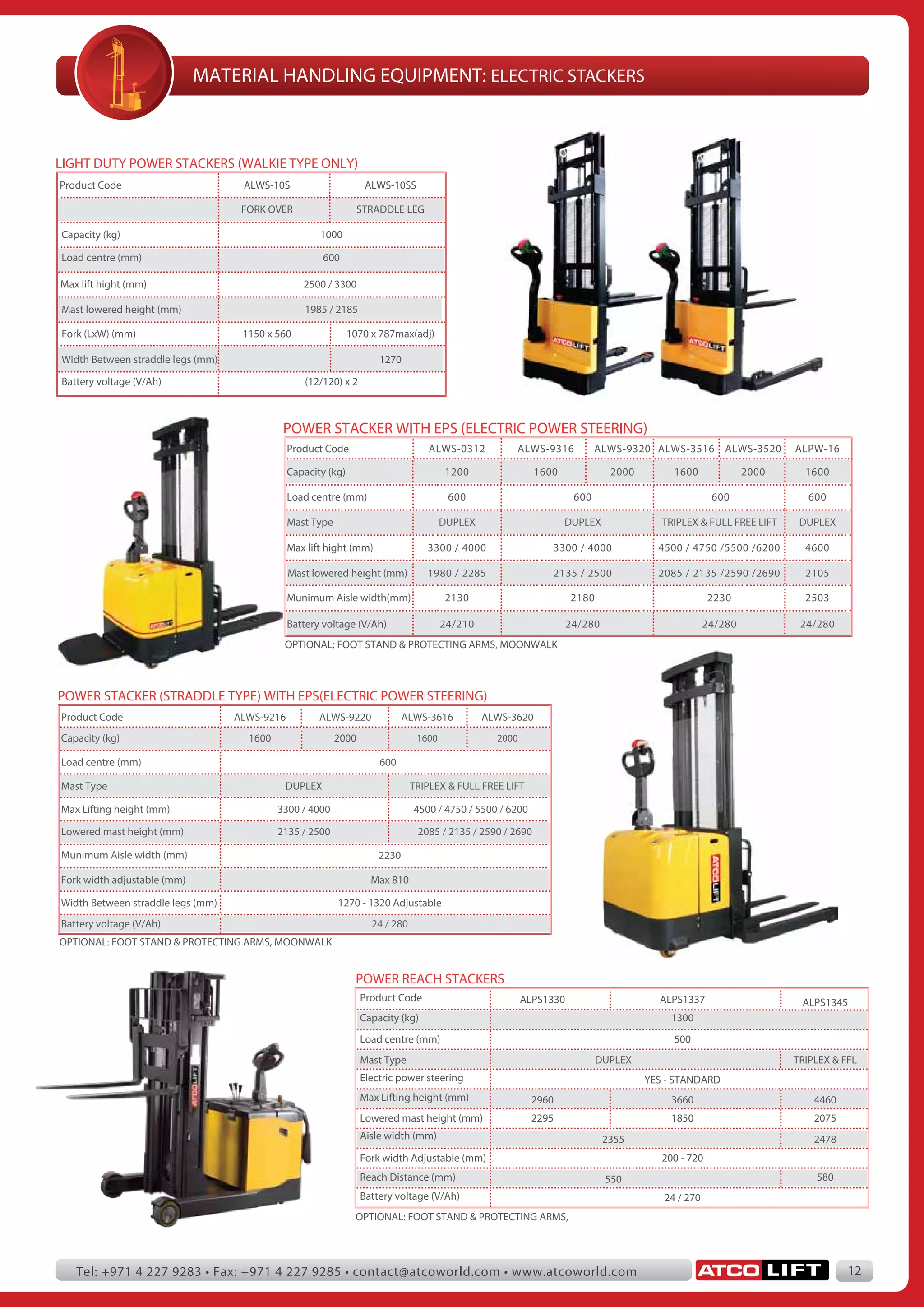 ATCO LIFT Catalogue PDF