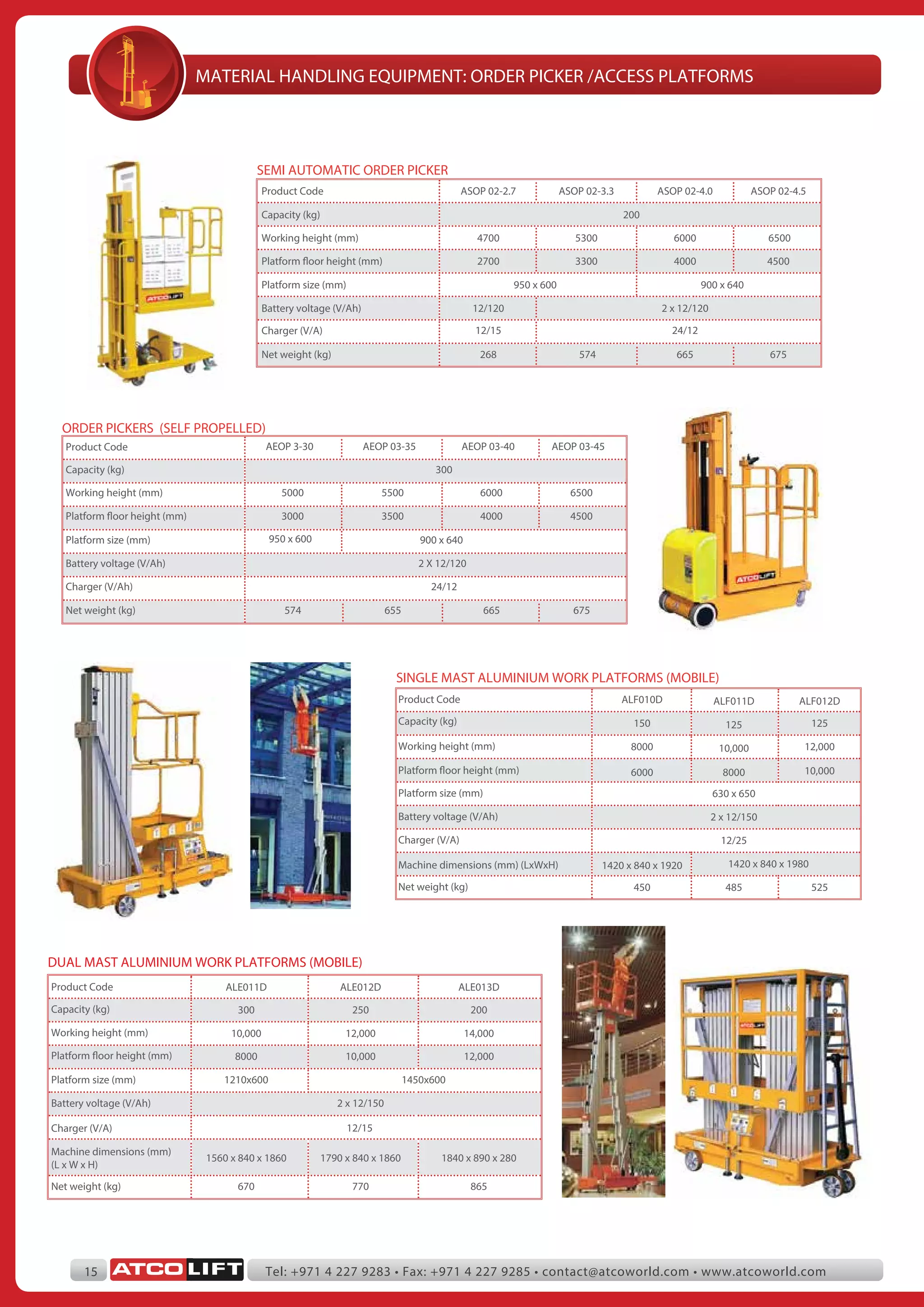 ATCO LIFT Catalogue PDF