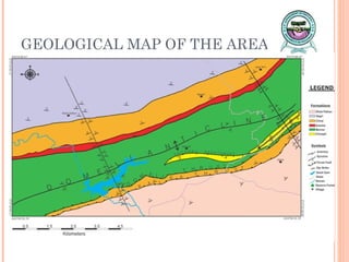 GEOLOGICAL MAP OF THE AREA 