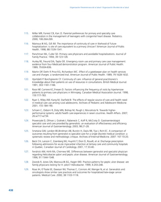 Las condiciones crónicas en la atención primaria de salud