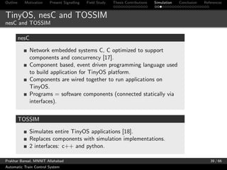 Automatic Train Control System using Wireless Sensor Networks | PDF