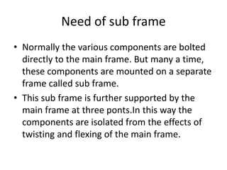 Automobile engineering 3rd Semester - Frames | PPTX