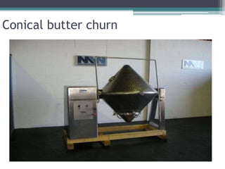 Conical butter churn
 