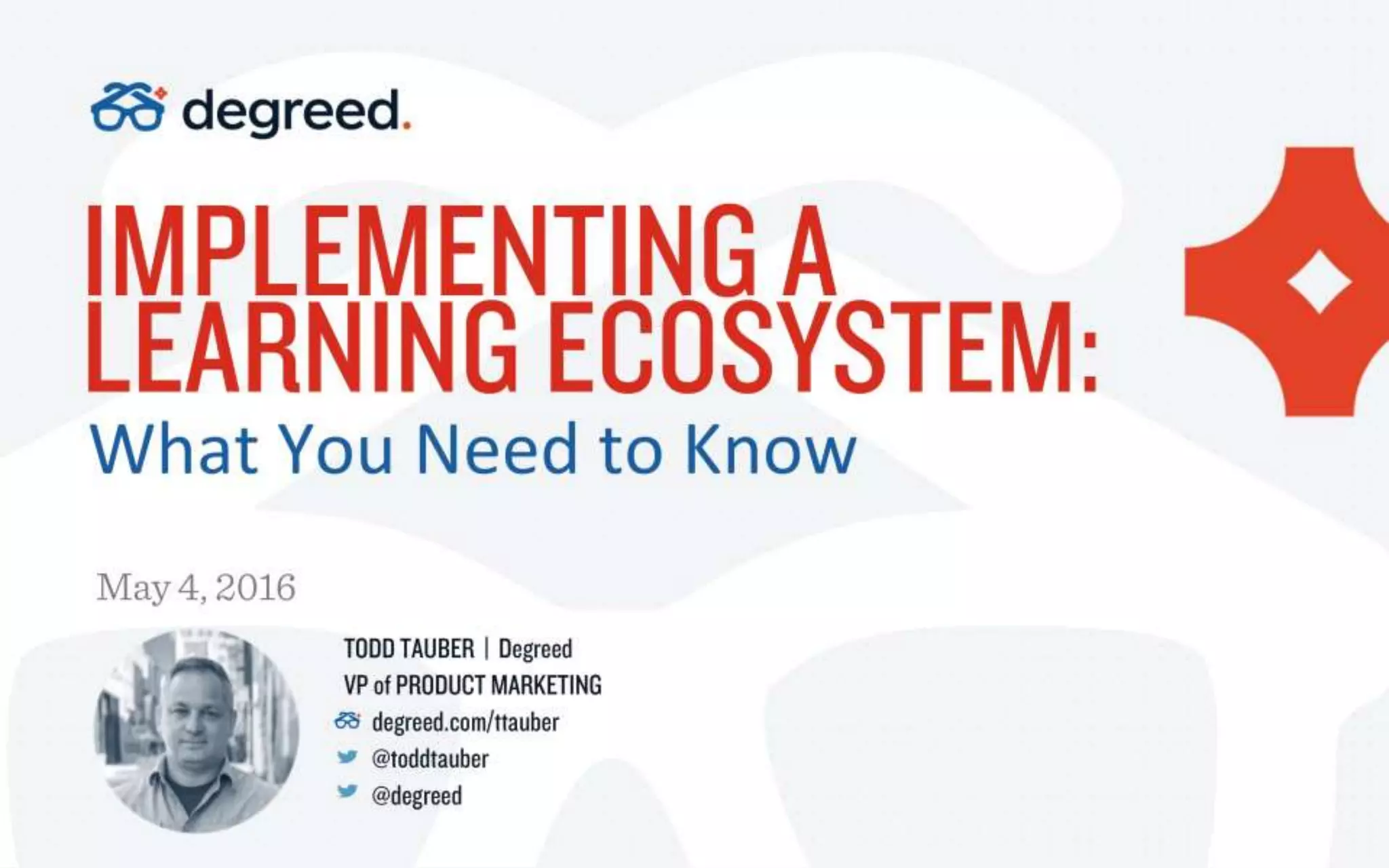 IMPLEMENTING A LEARNING ECOSYSTEM: WHAT YOU NEED TO KNOW | PPT