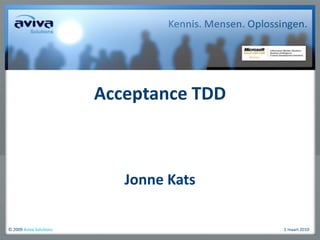 Acceptance TDD Jonne Kats 
