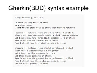 Gherkin File Sample Acceptance Test Driven Development and Robot Framework | PPTX