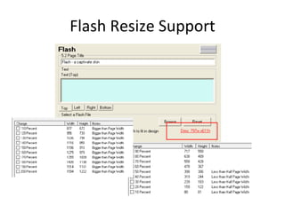 Flash Resize Support 
