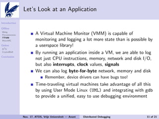 An Overview of Distributed Debugging | PDF