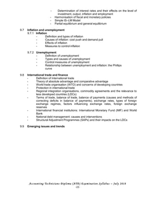 Atd syllabus july 2018 | PDF