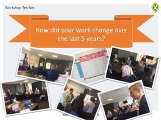 Workshop TestNet
20
How did your work change over
the last 5 years?
 