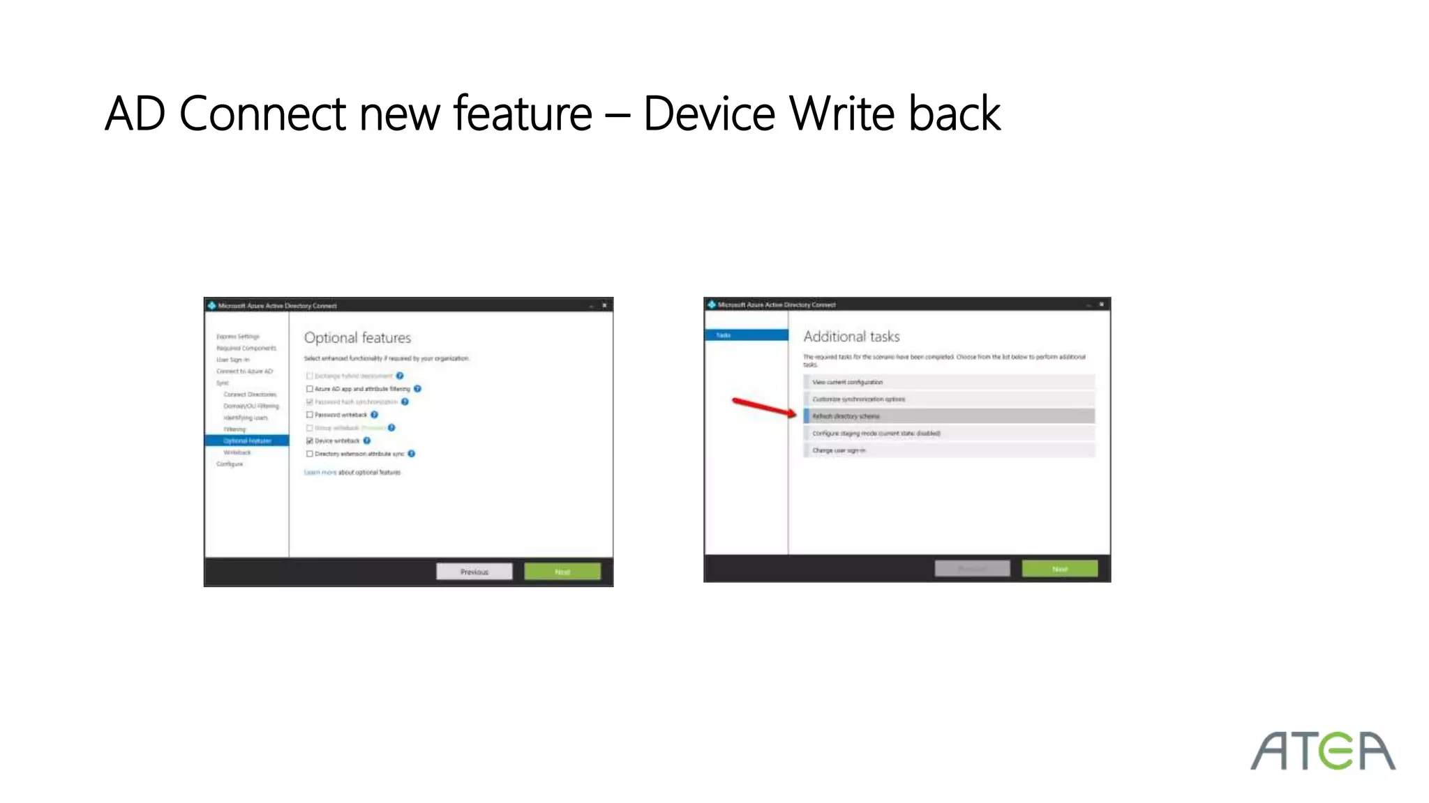 AD Connect new feature – Device Write back
 