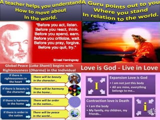 A teacher and a  guru.1