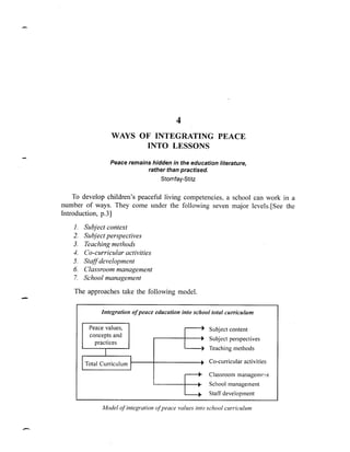 A teacher's guide to peace education | PDF