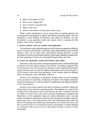 A teacher's guide to peace education | PDF