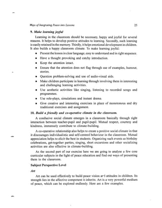A teacher's guide to peace education | PDF