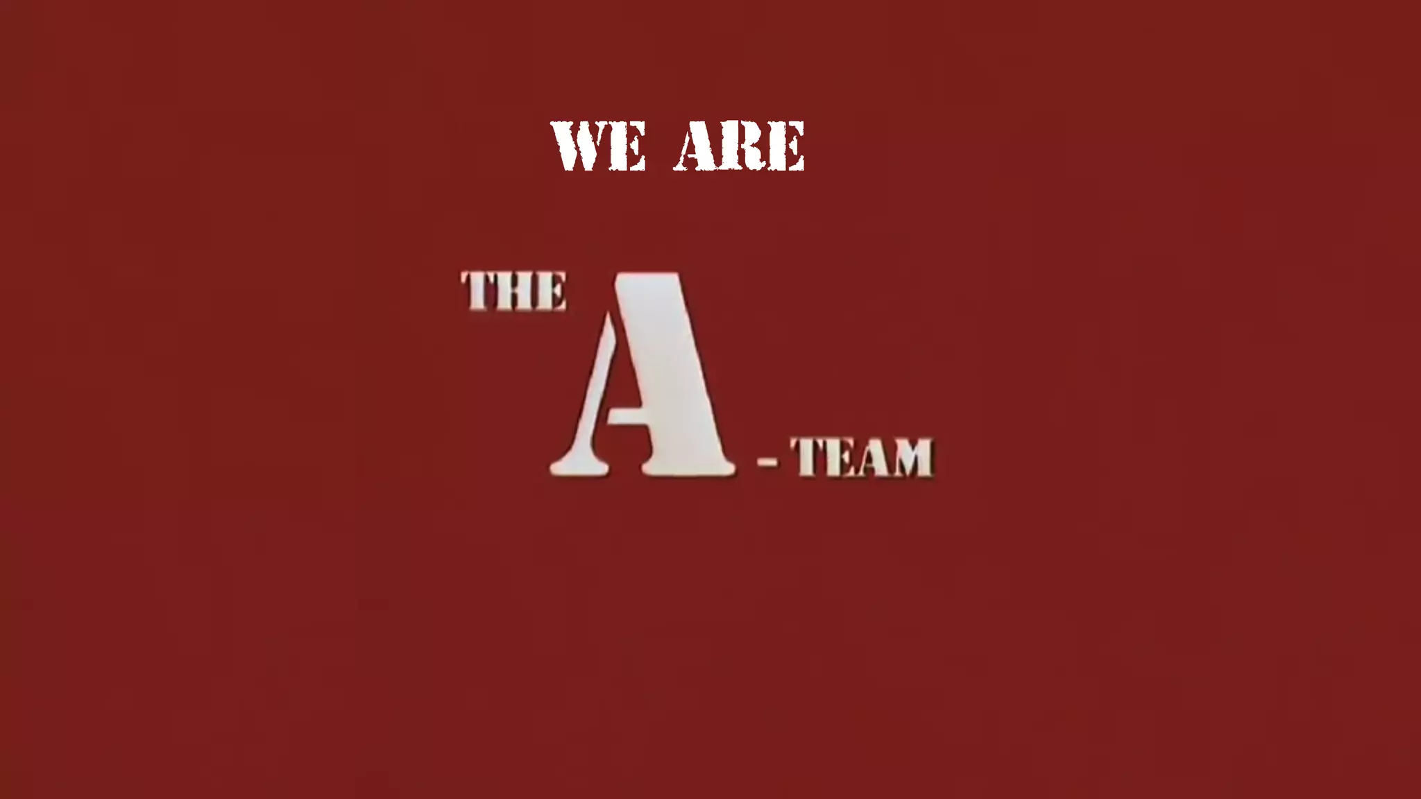 WE ARE