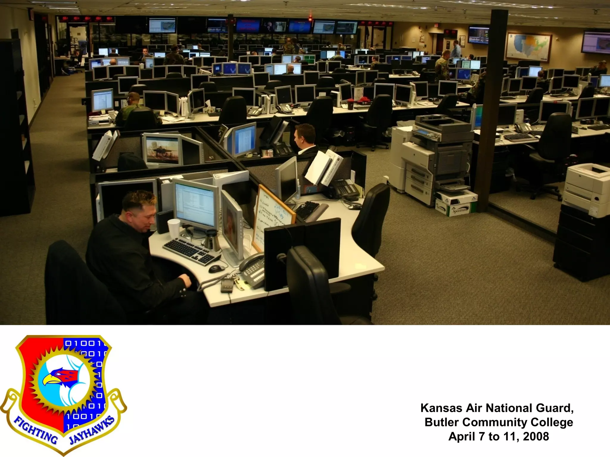 Kansas Air National Guard,
Butler Community College
April 7 to 11, 2008
 