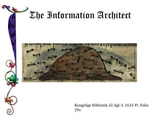 The Information Architect 
Kongelige Bibliotek, Gl. kgl. S. 1633 4º, Folio 
29v 
 