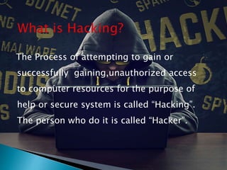 PowerPoint Presentation: Hacking | PPTX