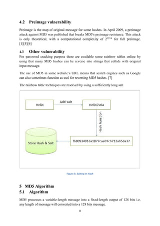 A technical writing on cryptographic hash function md5 | PDF
