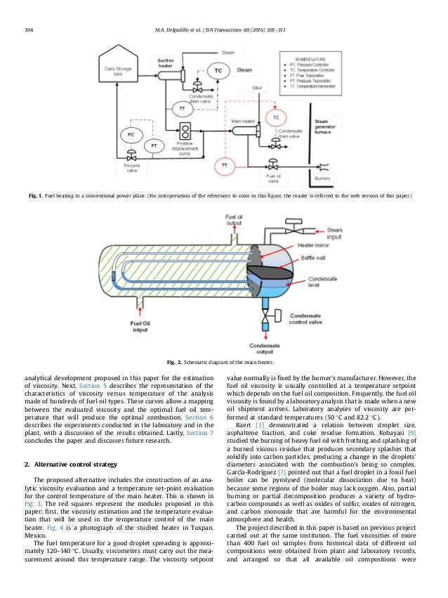 A technique to measure fuel oil viscosity in a fuel power plant