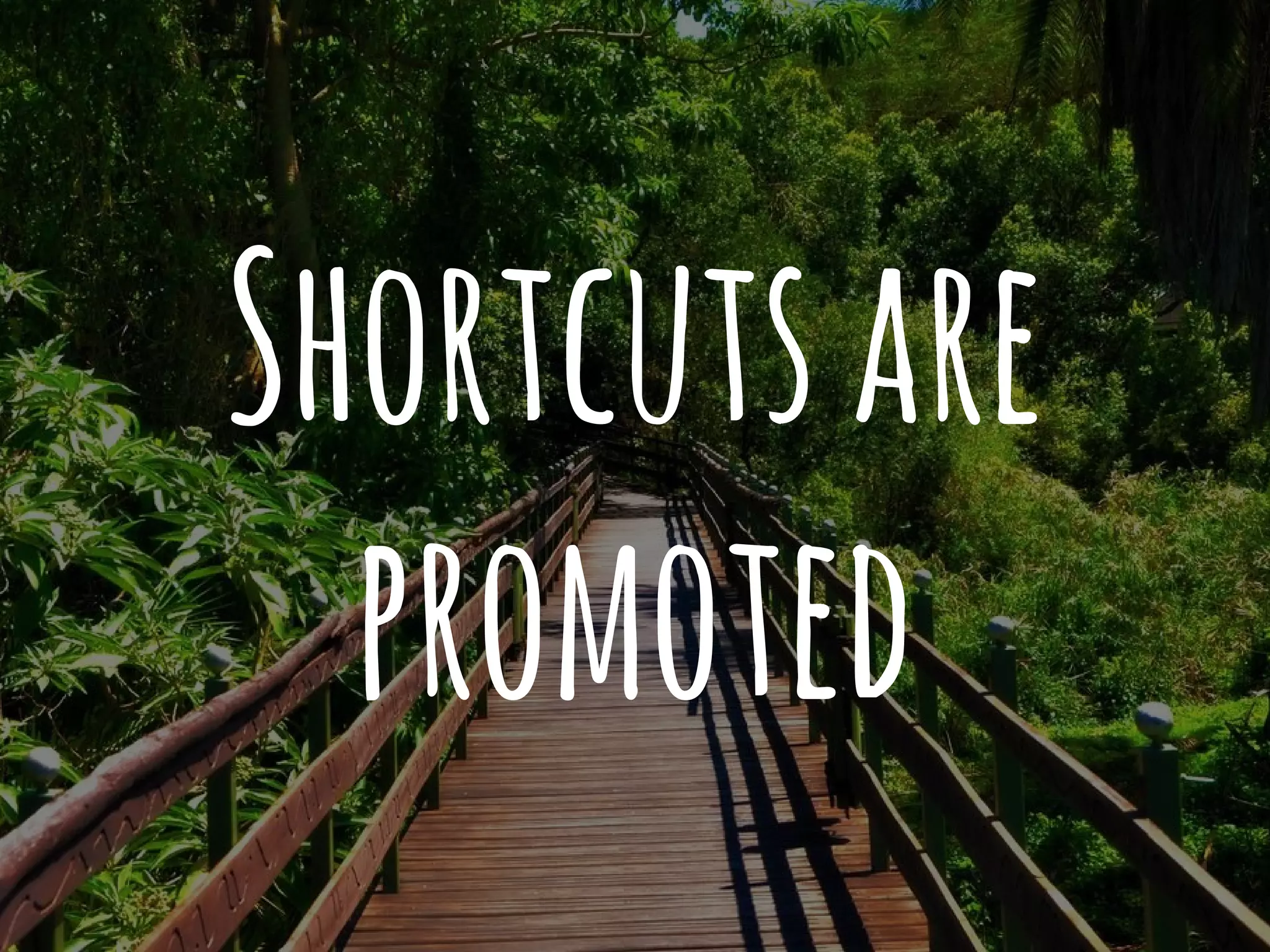 Shortcutsare
promoted
 