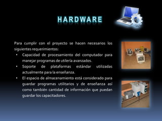 Estudiar el espacio físico del Área destinada para el Centro de Cómputo.Revisar el funcionamiento de los equipos disponibles, lo que permitirá encontrar posibles daños.Adquirir los dispositivos necesarios para el correcto funcionamiento de los Equipos que no hayan sido donados.Realizar el respectivo mantenimiento correctivo de cada uno de los Equipos donados para verificar que se encuentren habilitados para su uso.Precautelar la seguridad física y lógica de los equipos informáticos.Establecer los mobiliarios adecuados para cada uno de los computadores.Objetivos