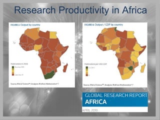 Research Productivity in Africa
 