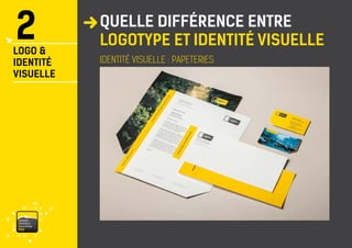 vaisonventouxtourismePRO 
IDENTITÉ VISUELLE : PAPETERIES 
2 
LOGO & 
IDENTITÉ 
VISUELLE 
QUELLE DIFFÉRENCE ENTRE LOGOTYPE ET IDENTITÉ VISUELLE  