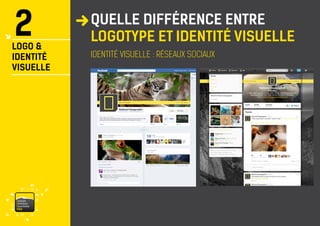 vaisonventouxtourismePRO 
IDENTITÉ VISUELLE : RÉSEAUX SOCIAUX 
2 
LOGO & 
IDENTITÉ 
VISUELLE 
QUELLE DIFFÉRENCE ENTRE LOGOTYPE ET IDENTITÉ VISUELLE  