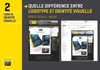 vaisonventouxtourismePRO 
IDENTITÉ VISUELLE : MAILING 
2 
LOGO & 
IDENTITÉ 
VISUELLE 
QUELLE DIFFÉRENCE ENTRE LOGOTYPE ET IDENTITÉ VISUELLE  