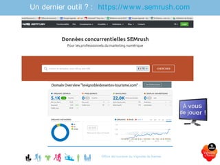 Office de tourisme du Vignoble de Nantes
Un dernier outil ? : https://www.semrush.com
 