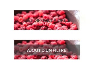 TRÈS DIFFICILE À LIRE...
AJOUT D'UN FILTRE!
 