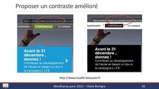Pourquoi et comment améliorer l'accessibilité des sites WordPress - WordCamp Paris 2015 Slide 35