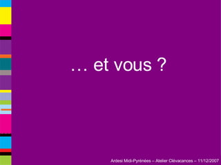 …  et vous ? 