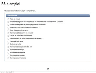 Pôle emploi




                         17
samedi 3 décembre 2011
 